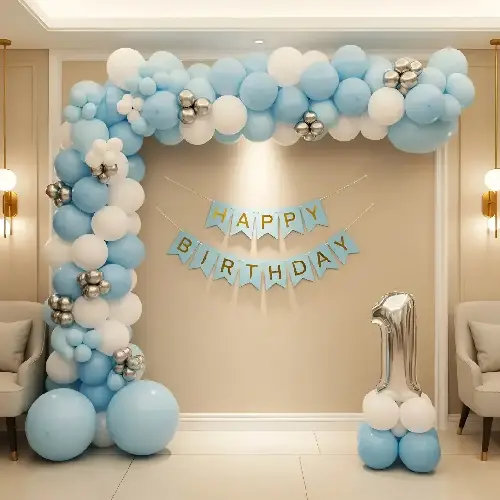 Balloon ceiling installation