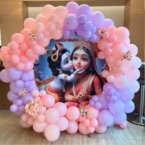 Entrance balloon arch decoration
